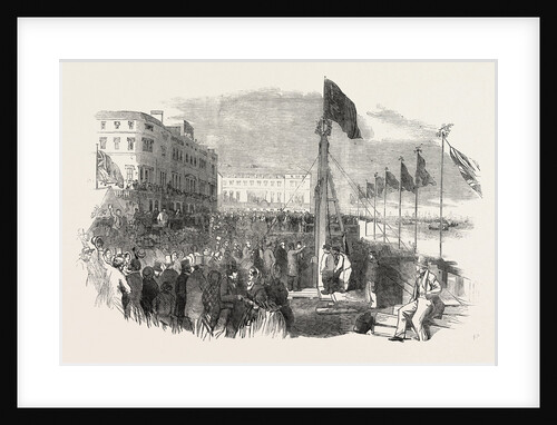 Ceremony of Driving the First Pile of the Wellington Pier, at Great Yarmouth, UK, 1853 by Anonymous