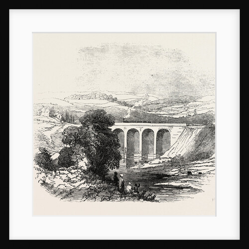 The Caledonian Railway: The Dry Sands Viaduct, UK, 1847 by Anonymous