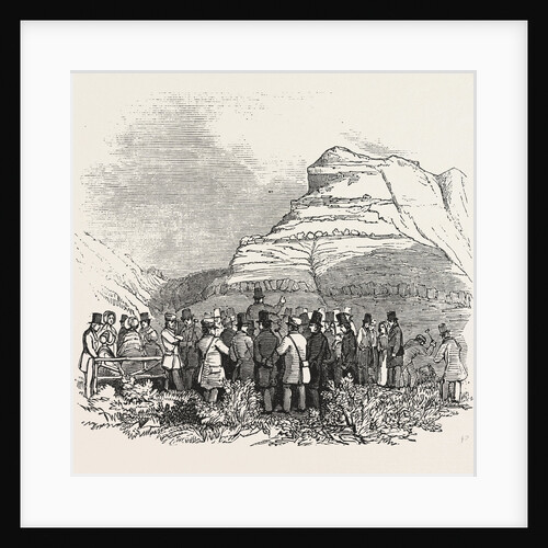 Meeting of the British Association at Southampton, Black Gang Chine, Dr. Fitton's Lecture on Its Geology, UK, 1846 by Anonymous