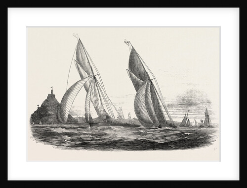 Royal Western Yacht Club, in Mount's Bay, the Grand Turk, and the Lily of Devon. Drawn by Mr. N.M. Condy. 1846 by Anonymous