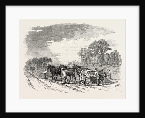 Agricultural Pictures: Drilling and Harrowing, 1846 by Anonymous