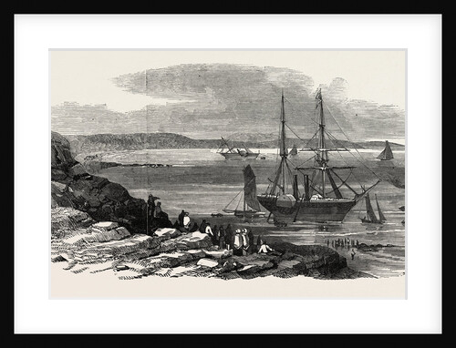 The Steamships Pottinger and Cyclops Stranded in Thorness Bay, Cowes, Isle of Wight, 1846 by Anonymous