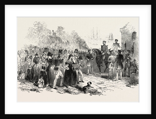 Embarkation of Troops at Gravesend, for Foreign Service: The Parting. UK, 1846 by Anonymous