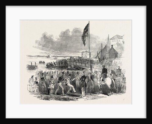 Embarkation of Troops at Gravesend, for Foreign Service: Preparing to Embark. UK, 1846 by Anonymous