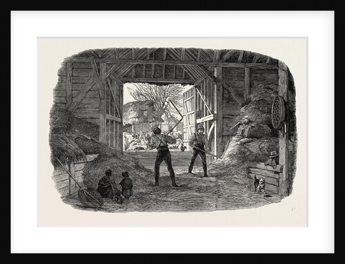 Agricultural Pictures: Thrashing, 1846 by Anonymous