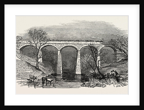 Opening of the Lancaster and Carlisle Railway: Eamont Viaduct, UK, 1846 by Anonymous
