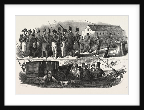 The End of the Season, 1846, Off to Paris: Landing at Boulogne by Anonymous