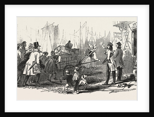 The End of the Season, 1846, Off to Paris: Luggage Porters by Anonymous