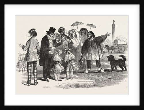 The End of the Season, 1846, Off to Paris: Viewing the Column, at Boulogne by Anonymous
