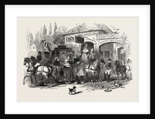 The End of the Season, 1846, Off to Paris: Changing Horses by Anonymous