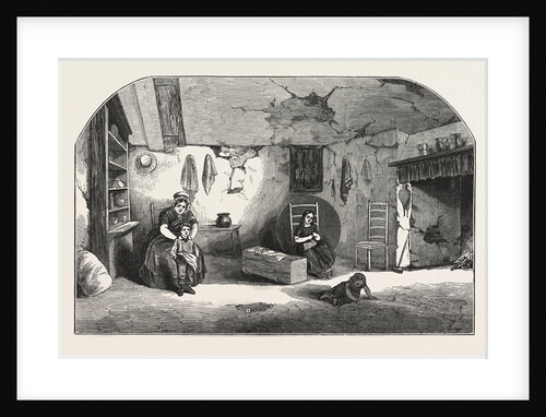 The Peasantry of Dorsetshire: Interior of a Dorsetshire Labourer's Cottage, 1846 by Anonymous