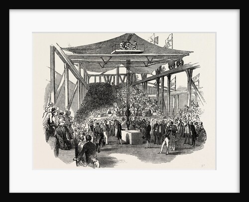 The Earl of Auckland, (First Lord of the Admiralty,) Laying the Foundation Stone of the New Steam-Yard, Morice-Town, 1846 by Anonymous