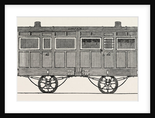 Side View of Improved Railway Carriage, 1847 by Anonymous