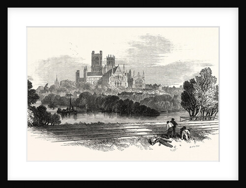 The East Anglian Railway: Ely from the Railway, UK, 1847 by Anonymous