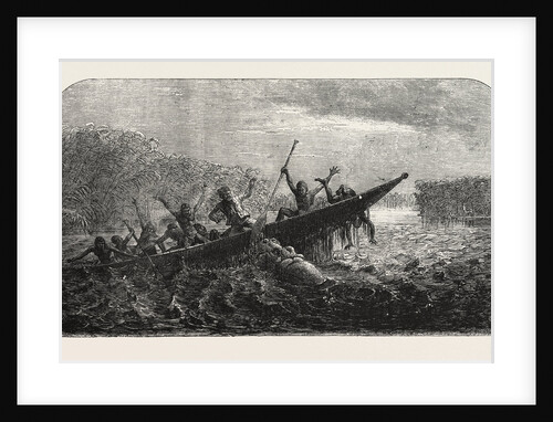 Dr Livingstone's Missionary Travels and Researchers in South Africa: Boat Capsized by a Hippopotamus Robbed of Her Young, 1857 by Anonymous