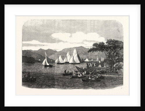 Windermere Regatta. The Race on the Third Day for Mr. Aufrere's Cup, UK, 1859 by Anonymous