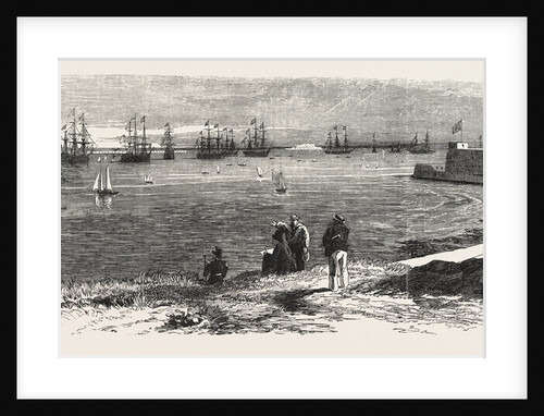 Cherbourg Roads: Mooring-Ground for Men of-War, 1858 by Anonymous