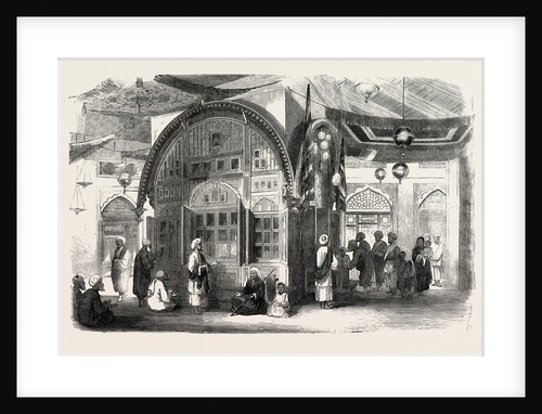 Tomb of a Mussulman; Interior of the Tomb of the Father of Sheik Imaum-Oo-Deen, Late Governor of Cashmere Under Shere Singh, 1858 by Anonymous
