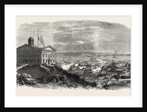 The Union Pacific Railroad of America: Omaha, Nebraska, Eastern Terminus of the Railway, Viewed from the Capitol, United States of America, 1869 by Anonymous