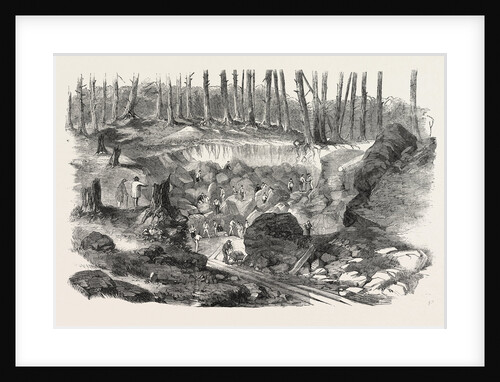 Copper Mine or Quarry, Near Montreal, Canada, 1860 by Anonymous