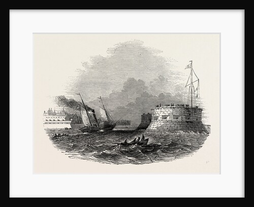 Cronstadt, Arrival of the First Ship after the Breaking Up of the Neva Ice, 1847 by Anonymous