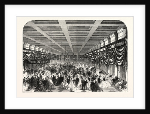 Ball in Honour of President Lincoln in the Great Hall of the Patent Office at Washington, 1865 by Anonymous