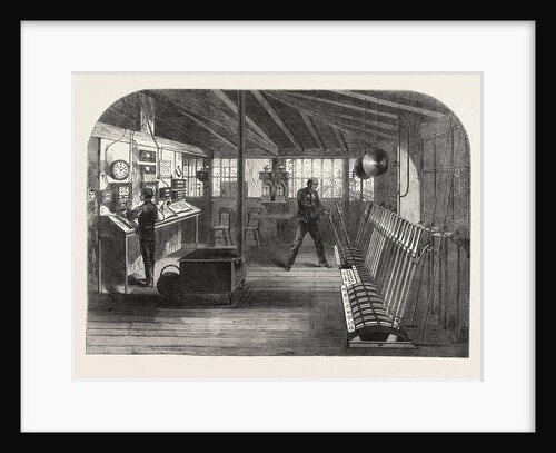 Interior of the A.B. Signal-Box of the South Eastern Railway at the London Bridge Station, London, 1866 by Anonymous