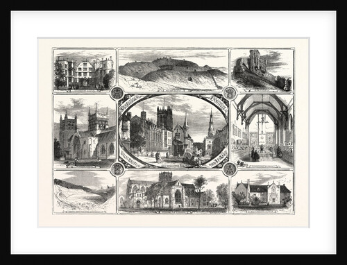 Sherborne Abbey Church and Castle. Woolverton House. Corfe Castle. Roman Amphitheatre. Wimborne Minster by Anonymous