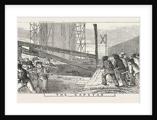 The Britannia Bridge: The Capstan, 1849 by Anonymous
