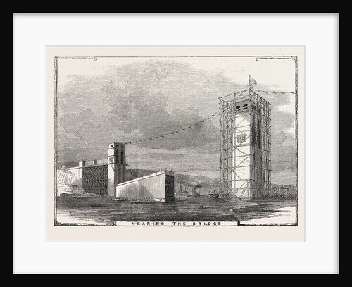 The Britannia Bridge: Nearing the Bridge, 1849 by Anonymous