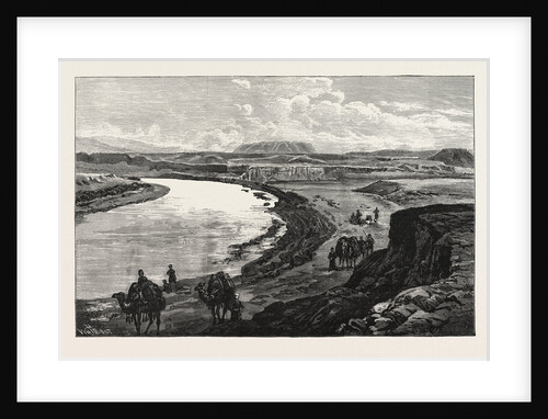 The Afghan Boundary: Junction of the Murghab and Kushk Rivers, Ak-Tapa in the Distance, 1885 by Anonymous