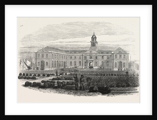 The Gun Wharf, at Portsmouth, UK, 1855 by Anonymous