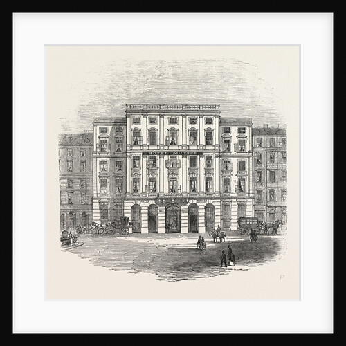 The Hotel Munsch, at Vienna, Austria, 1855 by Anonymous
