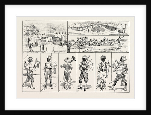 Sketches at the Rawul Pindi Durbar, 1885. by Anonymous