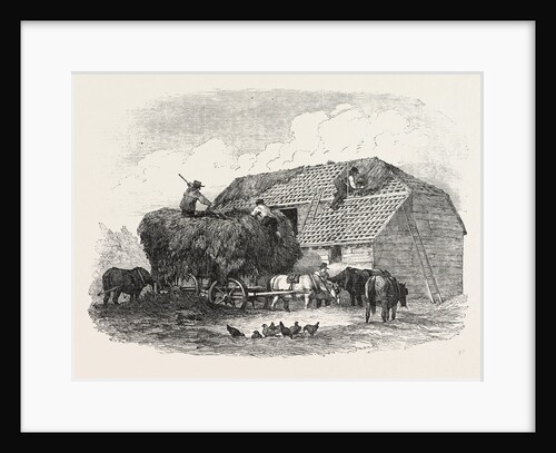 Agricultural Pictures: Thatching, 1846 by Anonymous
