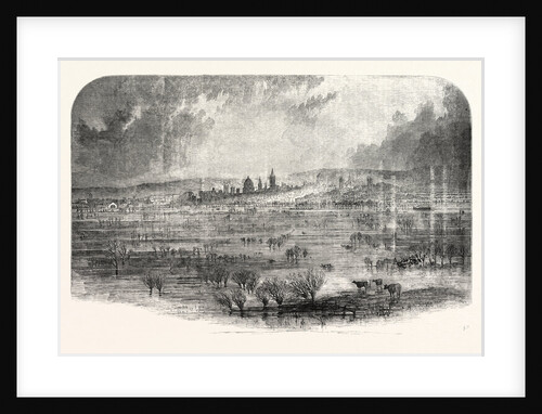 The Inundation at Oxford, UK, 1852 by Anonymous