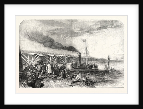 The New Holland Ferry on the Humber, Belonging Tothe Manchester, Sheffield, and Lincolnshire Railway, UK, 1848 by Anonymous