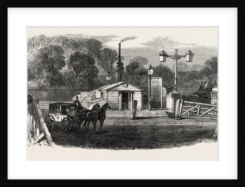Turnpike Gates in and Near London Just Demolished: Kensington Gate, UK, 1864 by Anonymous