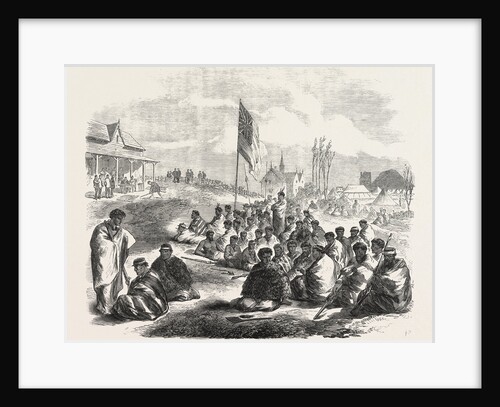 The War in New Zealand: Surrender of the Tauranga Natives at the Te Papa Station, 1864 by Anonymous