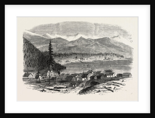 Sketches from British Columbia: The Town of Douglas, and Douglas Lake, 1864 by Anonymous