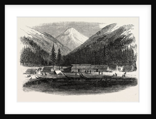 Sketches from British Columbia: Indian Village, Douglas Lake, 1864 by Anonymous