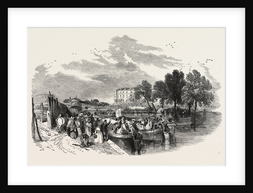 Pleasure Canal Boats, Sketched at the Paddington Basin, 1849 by Anonymous