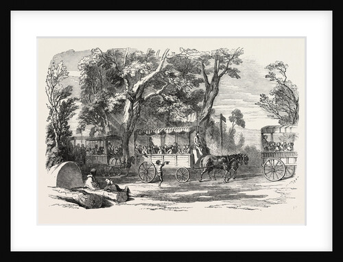 Pleasure Vans. School Children's Hampton-Court Holiday, 1849 by Anonymous