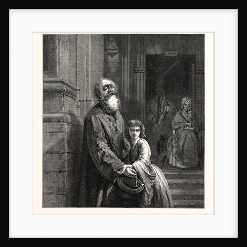 The Blind Beggar., in the National Gallery. 1859 by Anonymous