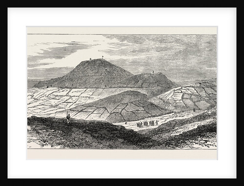 The Civil War in Spain: Monte Montano, the Right of the Carlist Positions: from the Hill above San Lorenzo, 1874 by Anonymous