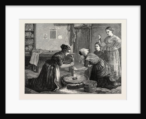 Women Grinding Corn in Ireland, 1874 by Anonymous