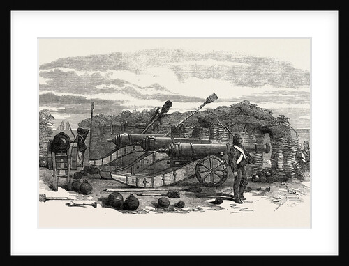 Fascine Battery, and Turkish Ordnance, at Sinope by Anonymous