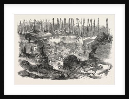 Copper Mine or Quarry, Near Montreal, Canada, 1860 by Anonymous