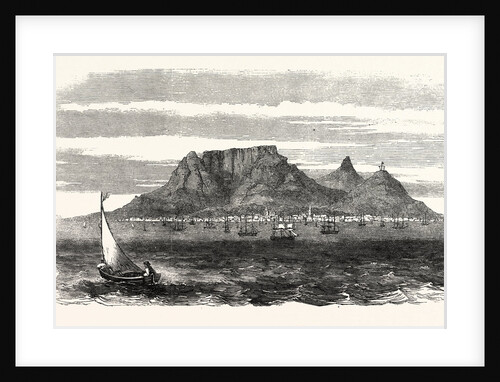 Table Bay and Table Mountain, Cape of Good Hope, 1860 by Anonymous
