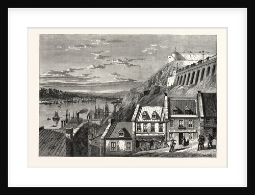 The Visit of the Prince of Wales to Canada: The Citadel of Quebec, from Prescot Gate, 1860 by Anonymous